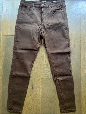 GUESS Women's Dark Brown Skinny Jeans